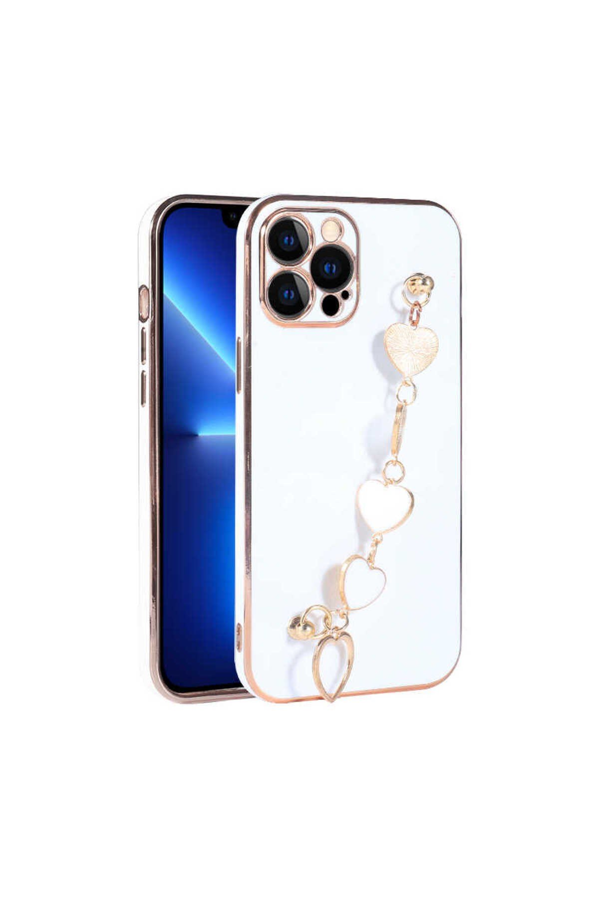 iPhone 12 Pro Uyumlu NVTH Kalbim Kılıf-Beyaz