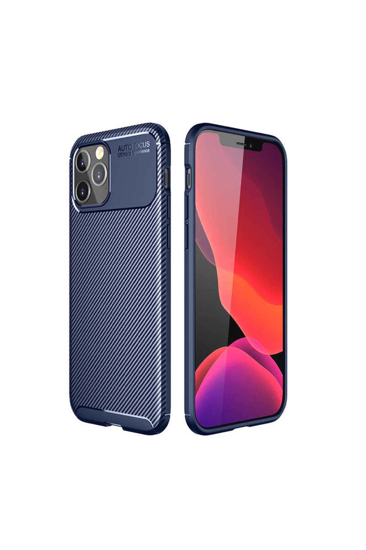 iPhone 12 Pro Uyumlu NVTH Negro Silikon Kılıf-Lacivert