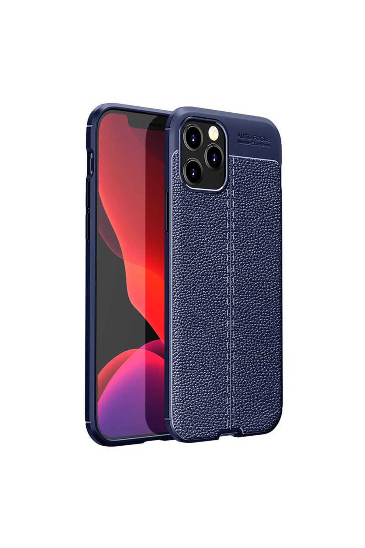 iPhone 12 Pro Uyumlu NVTH Niss Silikon Kılıf-Lacivert