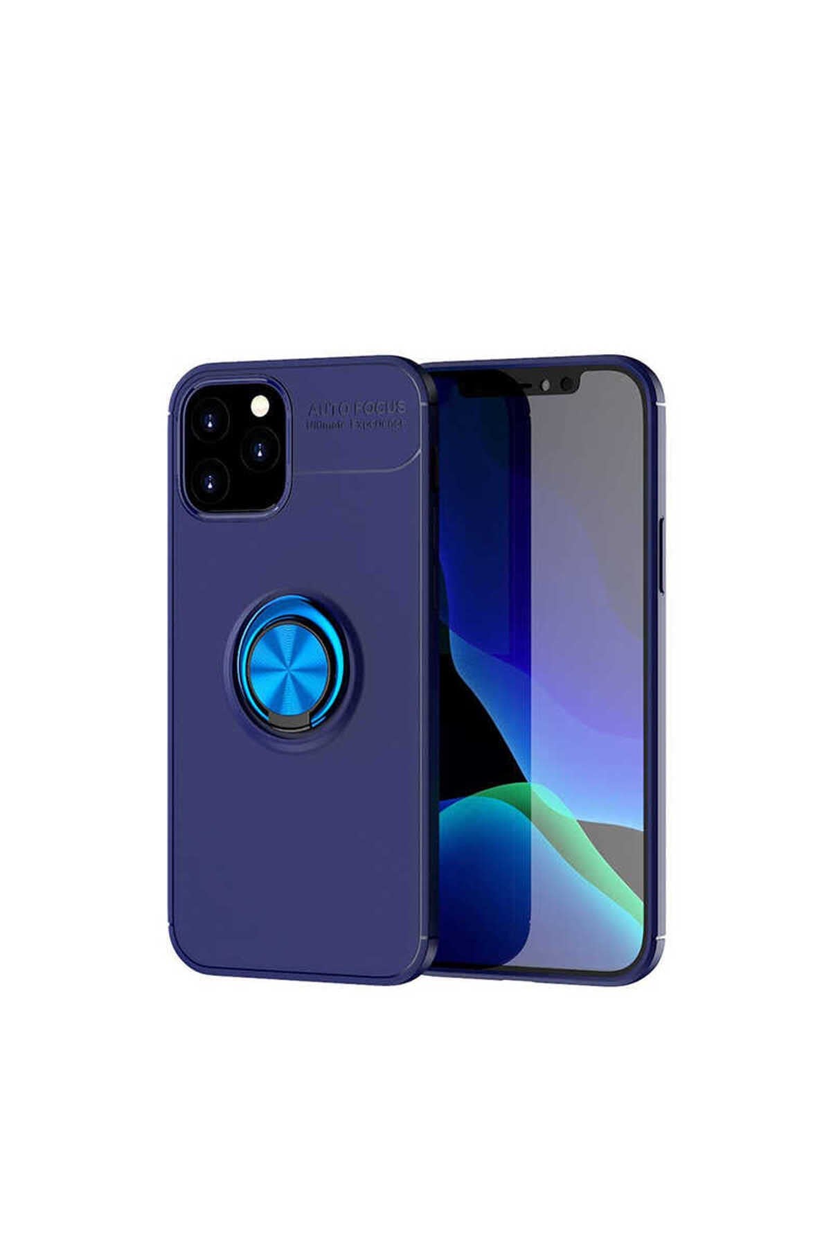iPhone 12 Pro Uyumlu NVTH Ravel Silikon Kılıf-Mavi