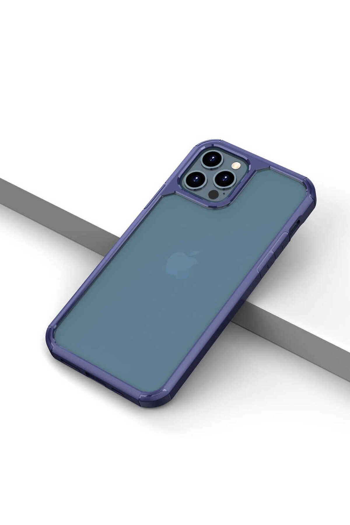 iPhone 12 Pro Uyumlu NVTH Roll Kılıf-Mavi