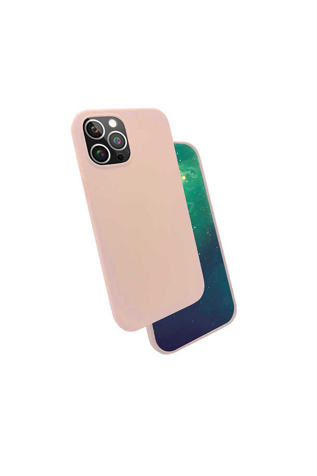 iPhone 12 Pro Uyumlu NVTH Silk Silikon-Pembe