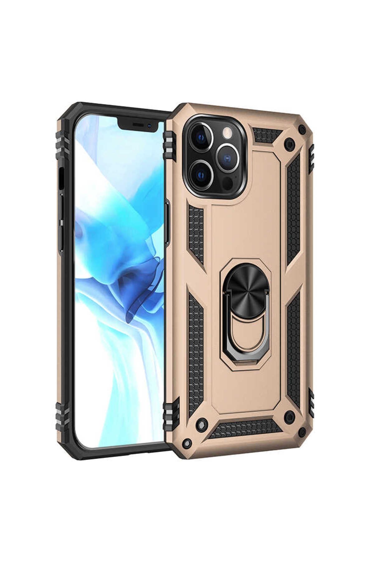 iPhone 12 Pro Uyumlu NVTH Vega Kılıf-Gold