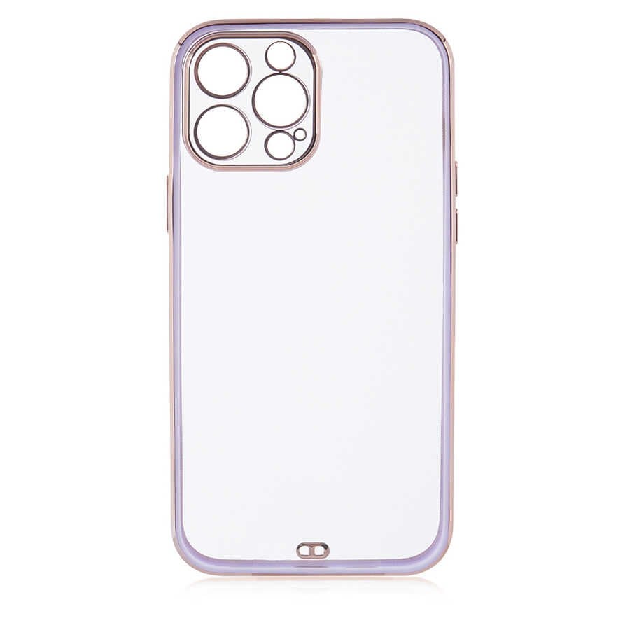 iPhone 12 Pro Uyumlu NVTH Voit Clear Kılıf-Lila