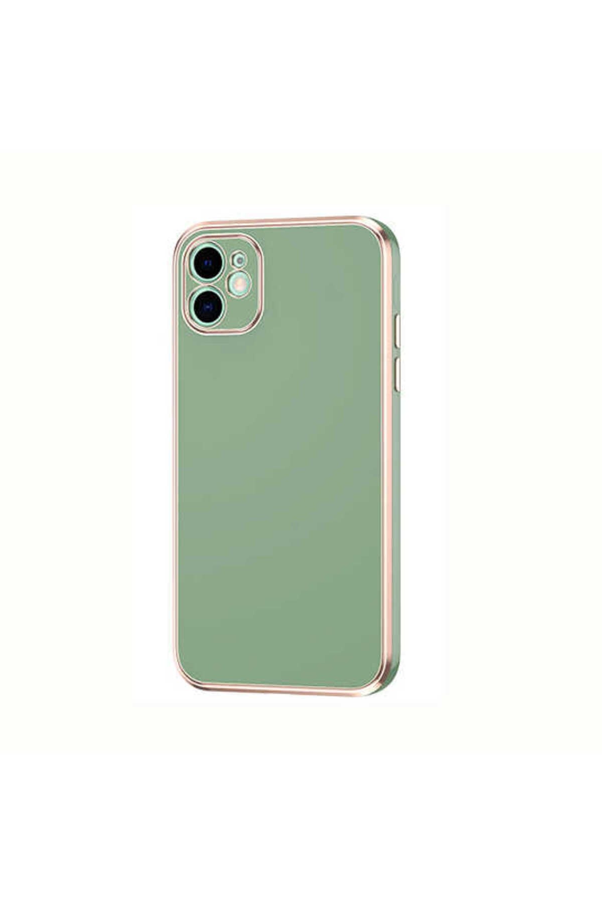 iPhone 12 Uyumlu NVTH Bark Kılıf-Açık Yeşil
