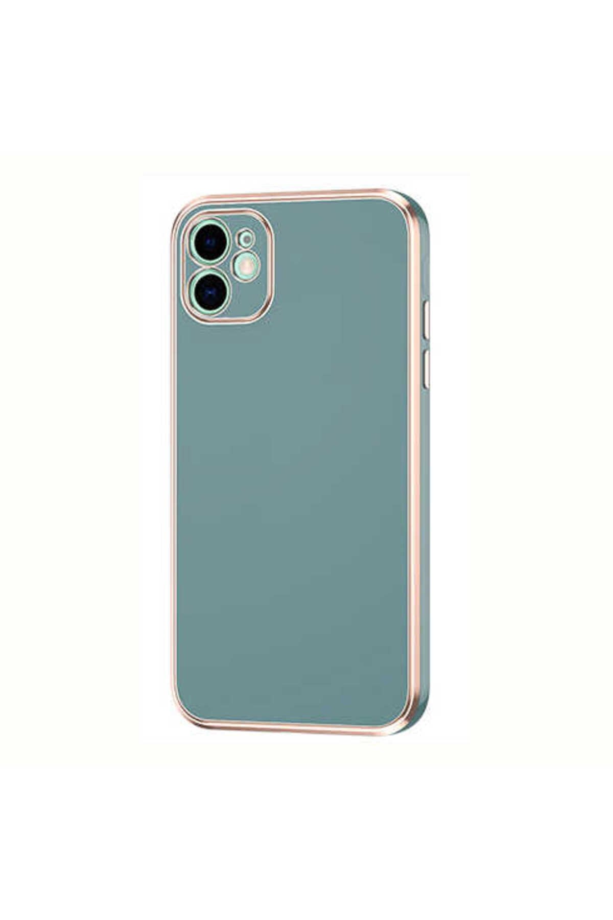 iPhone 12 Uyumlu NVTH Bark Kılıf-Petrol Yeşil