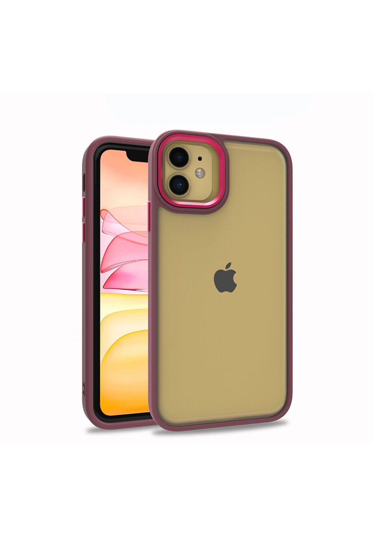 iPhone 12 Uyumlu NVTH Flora Kılıf-Kırmızı