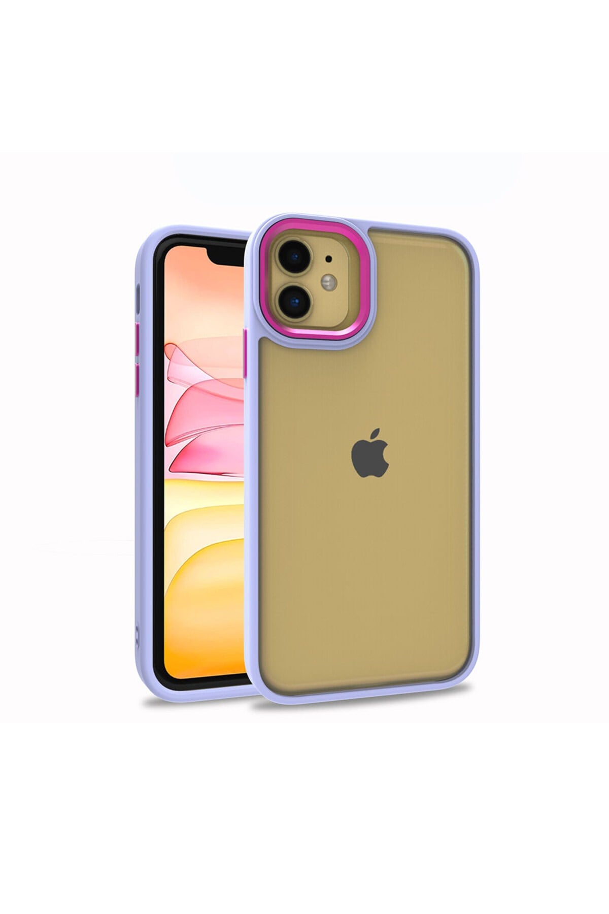 iPhone 12 Uyumlu NVTH Flora Kılıf-Lila