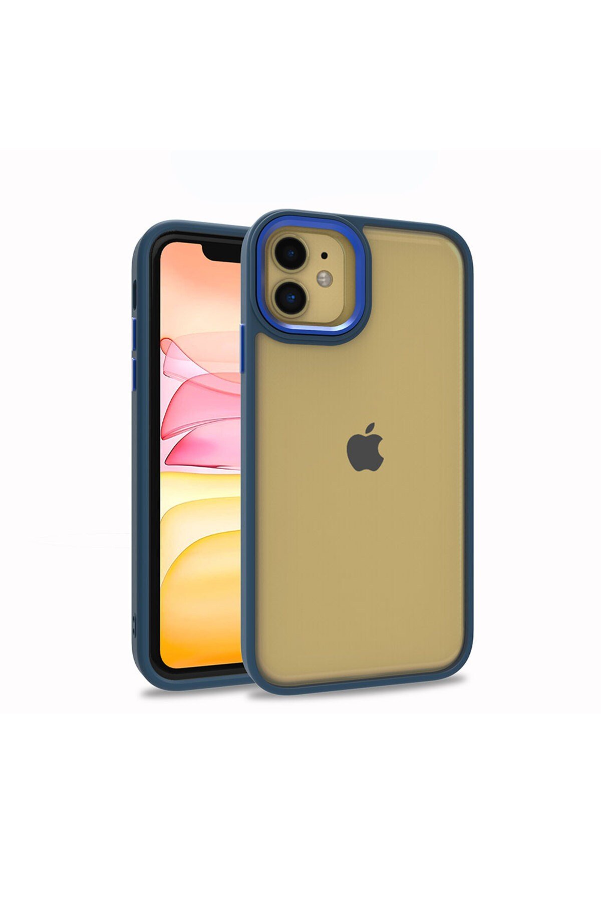 iPhone 12 Uyumlu NVTH Flora Kılıf-Mavi