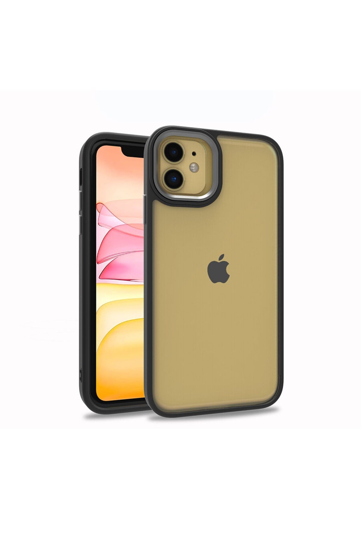 iPhone 12 Uyumlu NVTH Flora Kılıf-Siyah