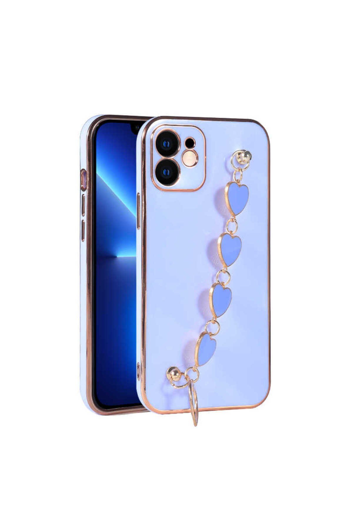 iPhone 12 Uyumlu NVTH Kalbim Kılıf-Lila