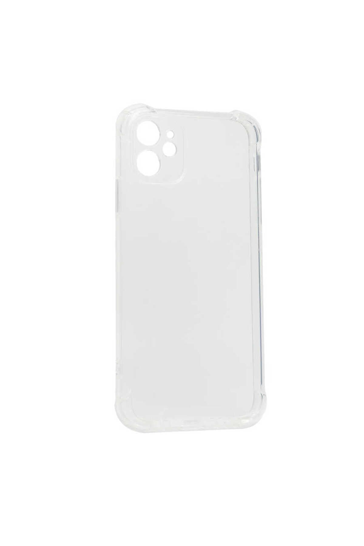 iPhone 12 Uyumlu NVTH Kamera Korumalı Nitro Anti Shock Silikon-Renksiz