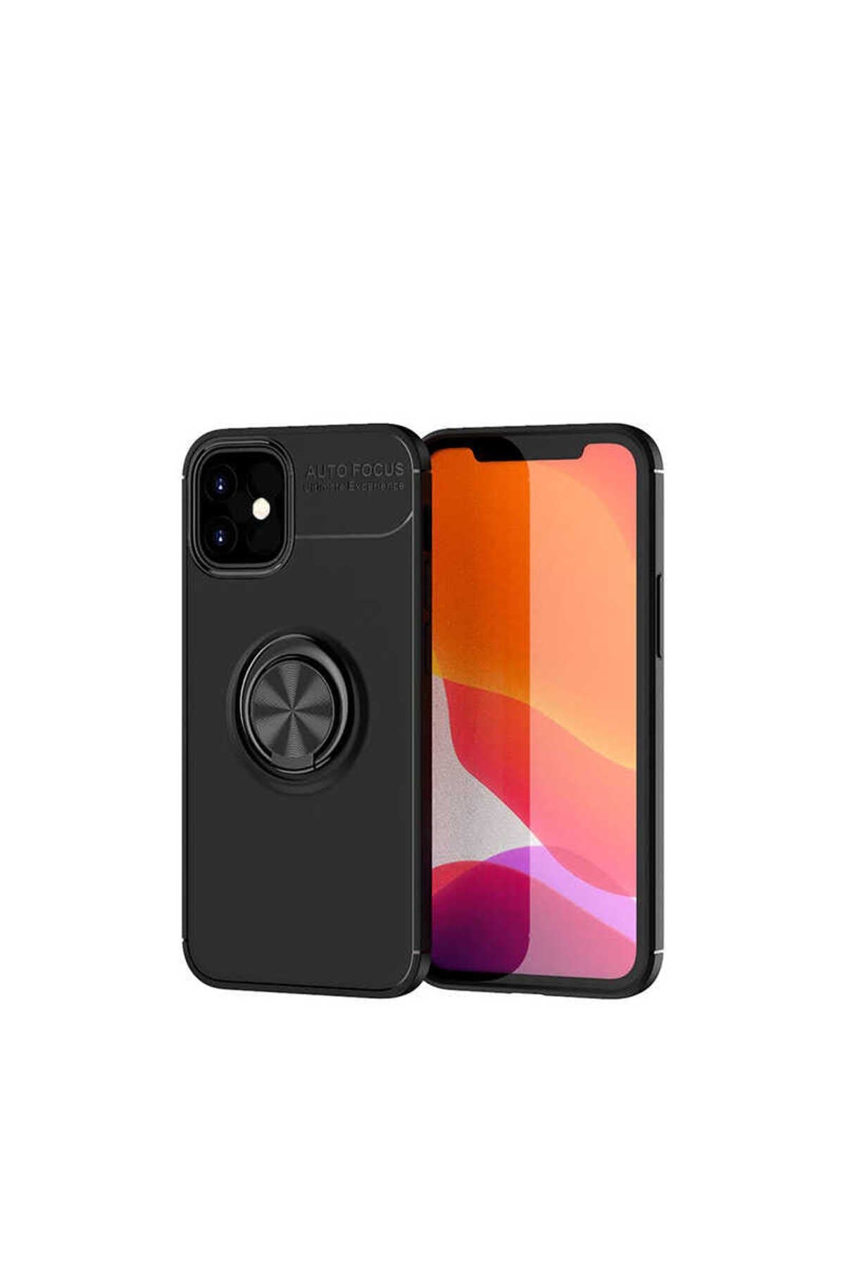iPhone 12 Uyumlu NVTH Ravel Silikon Kılıf-Siyah