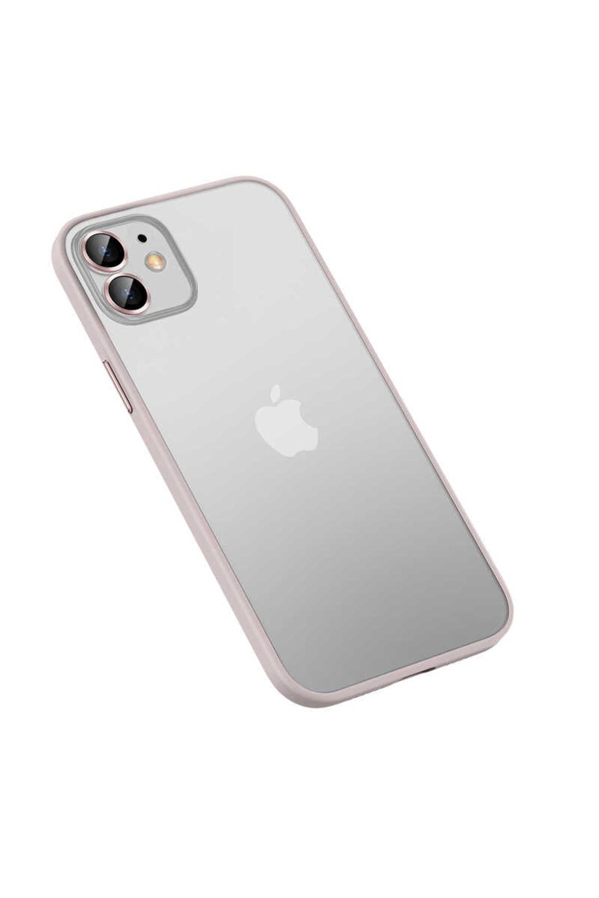 iPhone 12 Uyumlu NVTH Retro Kılıf-Rose Gold