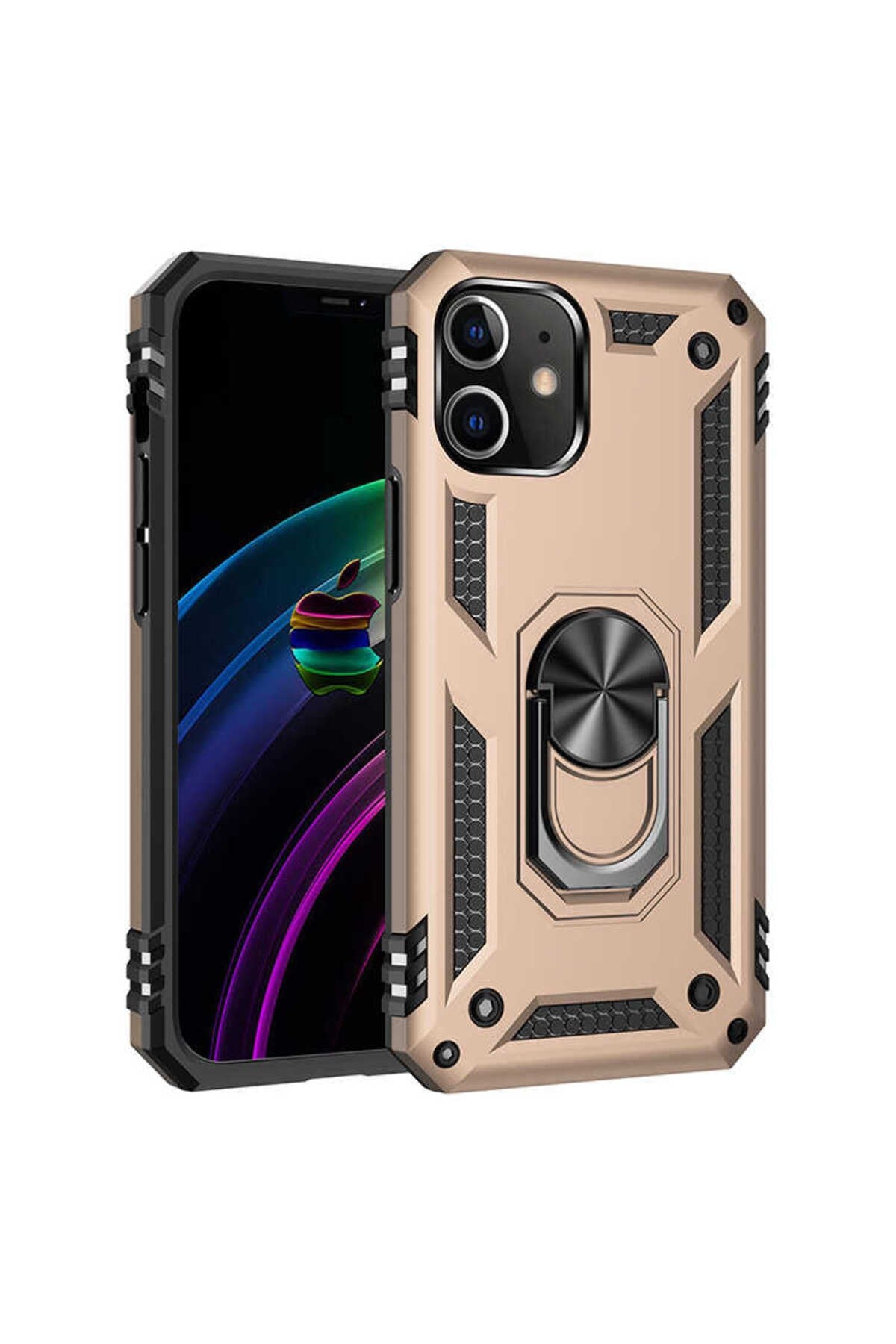 iPhone 12 Uyumlu NVTH Vega Kılıf-Gold