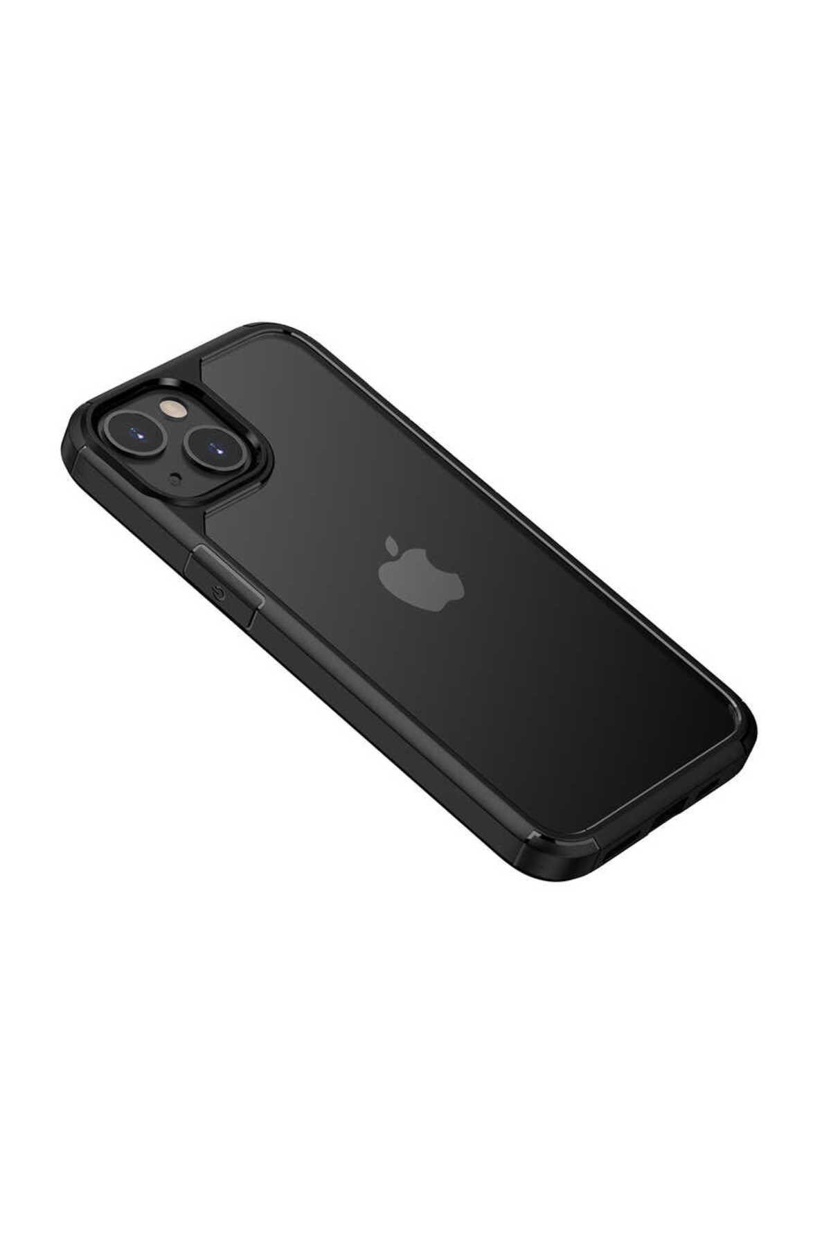 iPhone 13 Mini Uyumlu NVTH Roll Kılıf-Siyah
