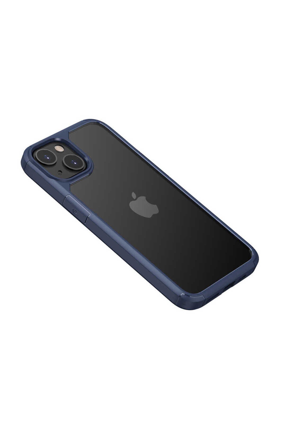 iPhone 13 Mini Uyumlu NVTH Roll Kılıf-Mavi
