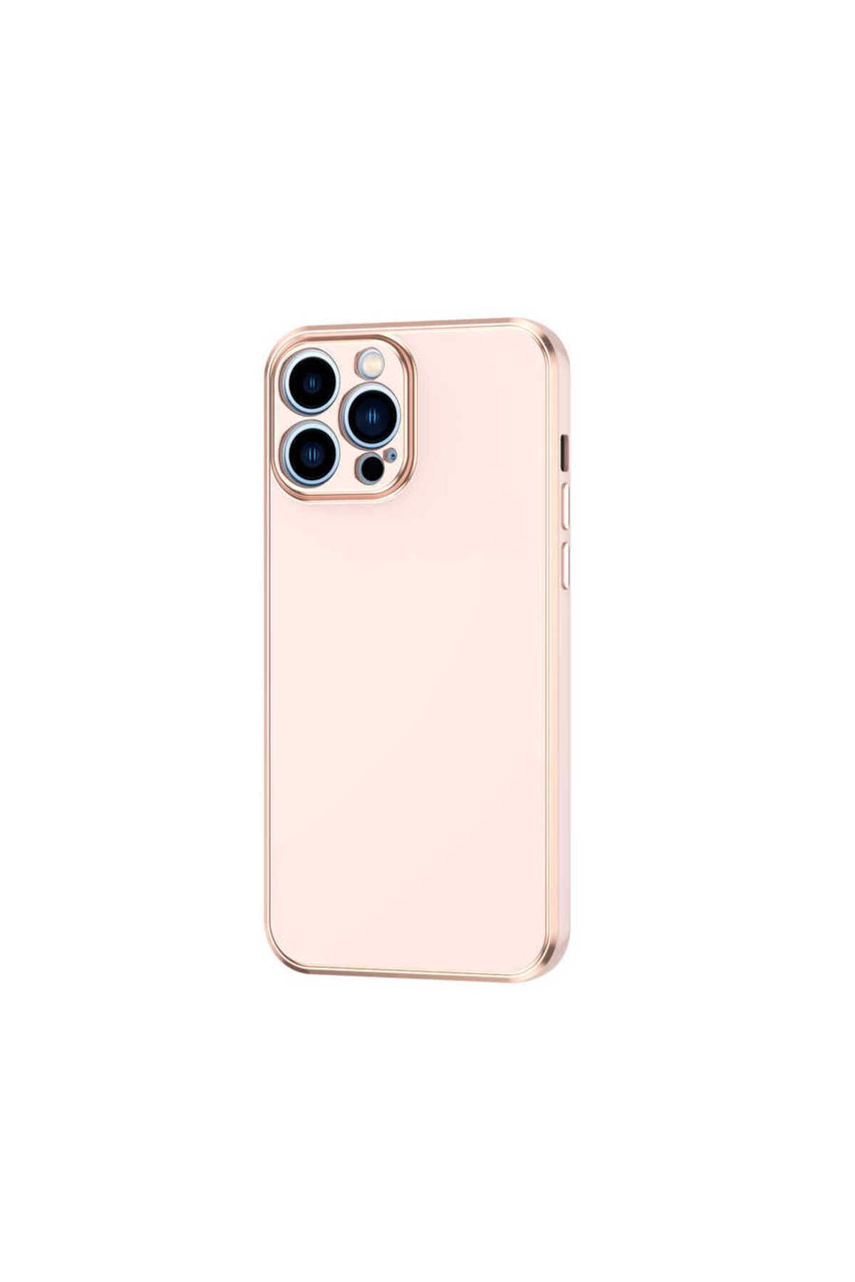 iPhone 13 Pro Max Uyumlu NVTH Bark Kılıf-Rose Gold