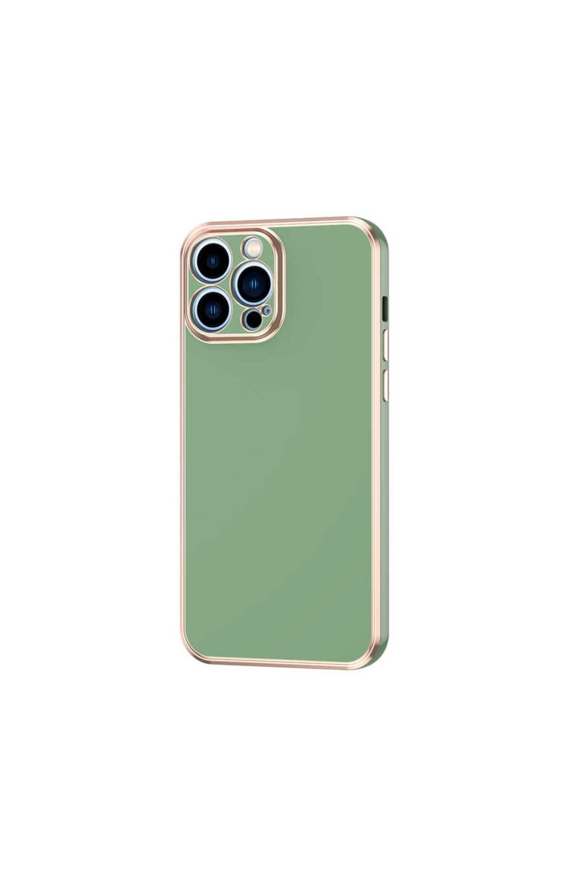 iPhone 13 Pro Max Uyumlu NVTH Bark Kılıf-Açık Yeşil