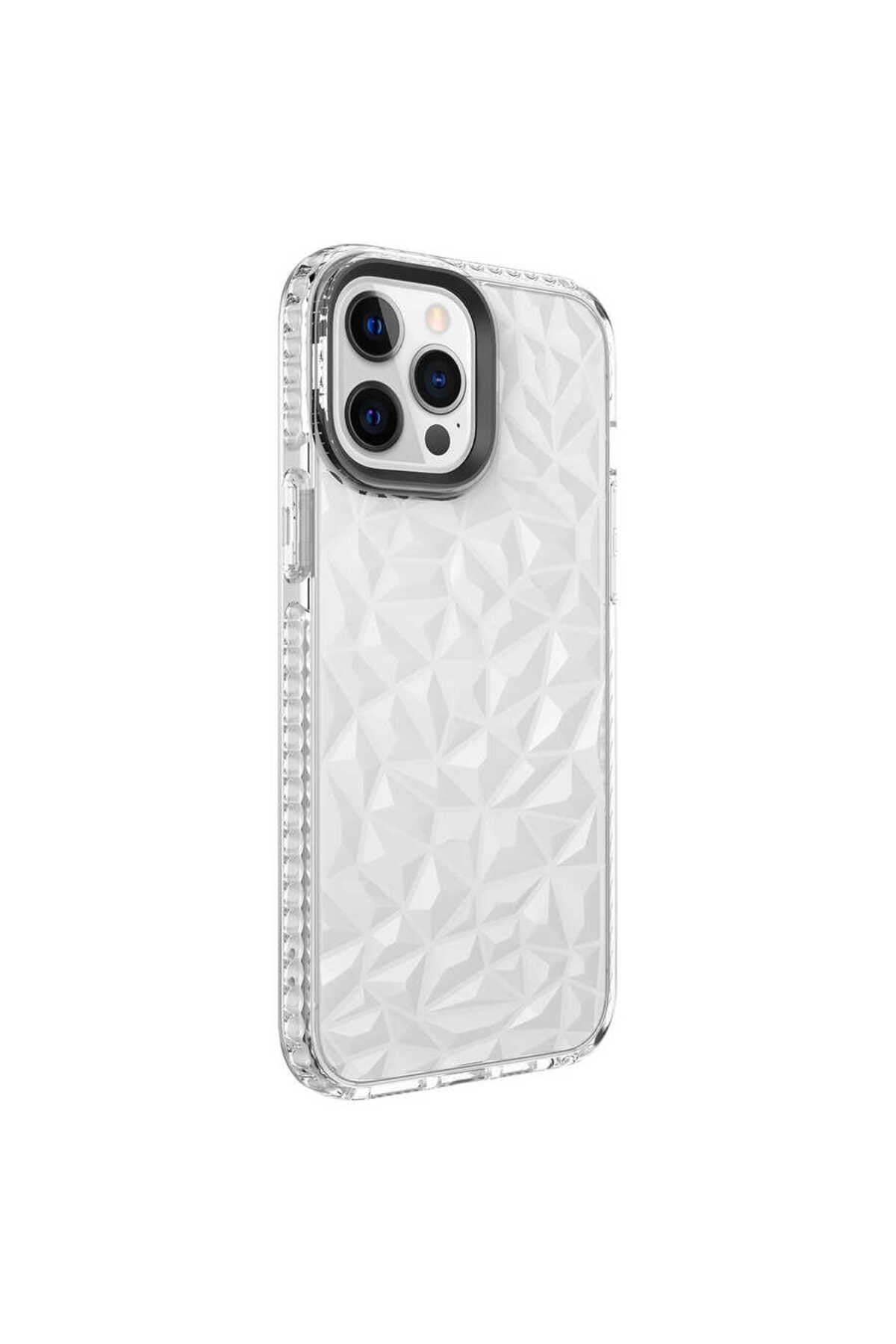 iPhone 13 Pro Max Uyumlu NVTH Buzz Kılıf-Beyaz