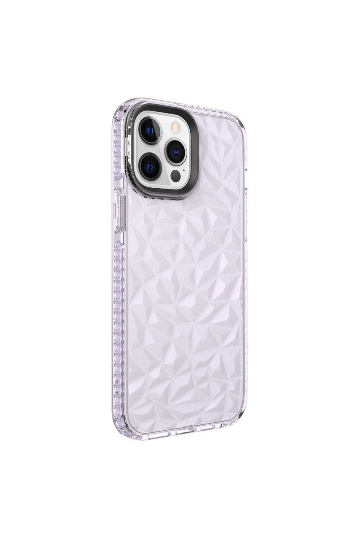 iPhone 13 Pro Max Uyumlu NVTH Buzz Kılıf-Mor