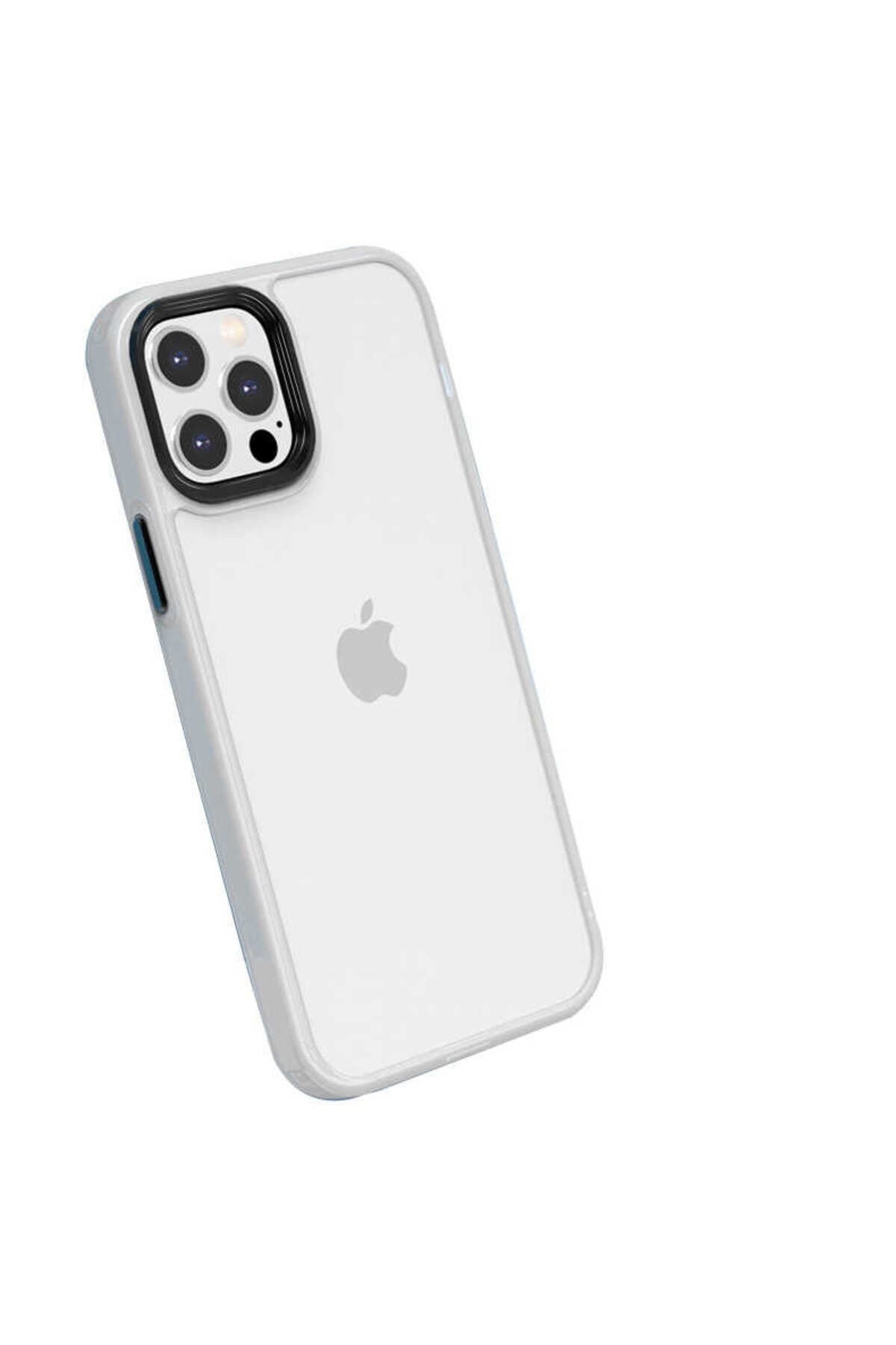 iPhone 13 Pro Max Uyumlu NVTH Cann Kılıf-Beyaz