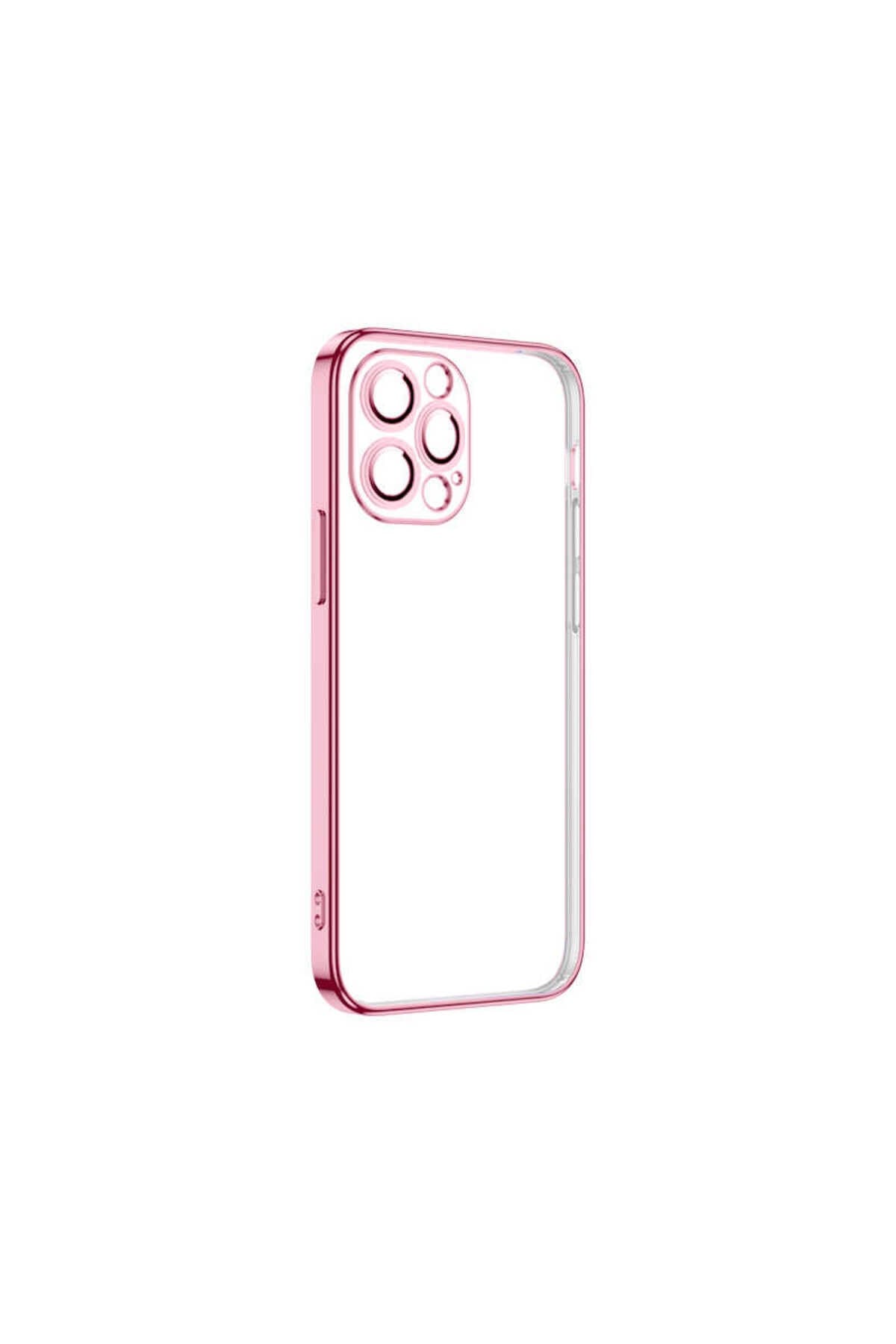 iPhone 13 Pro Max Uyumlu NVTH Krep Kılıf-Pembe