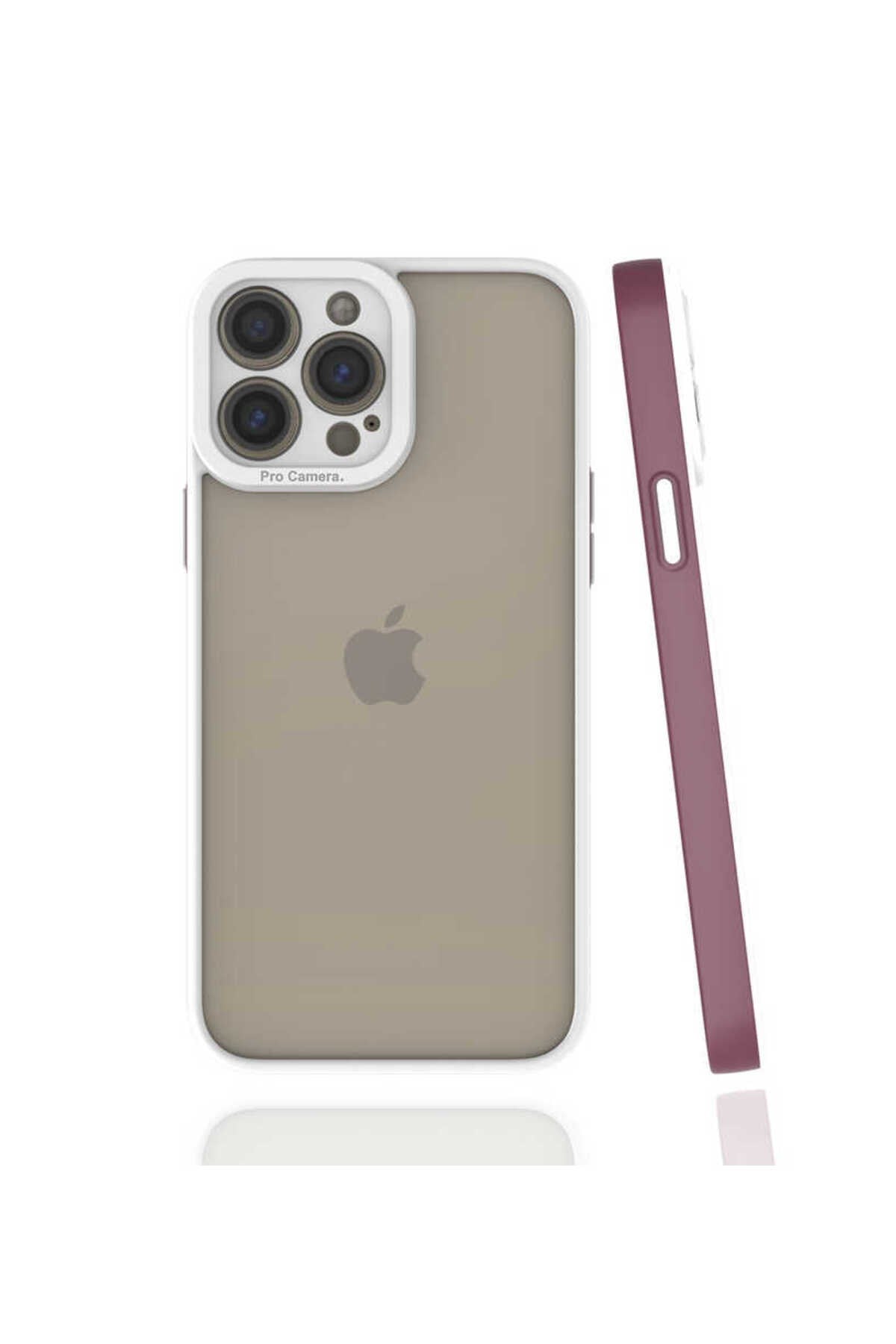 iPhone 13 Pro Max Uyumlu NVTH Mima Kılıf-Mürdüm