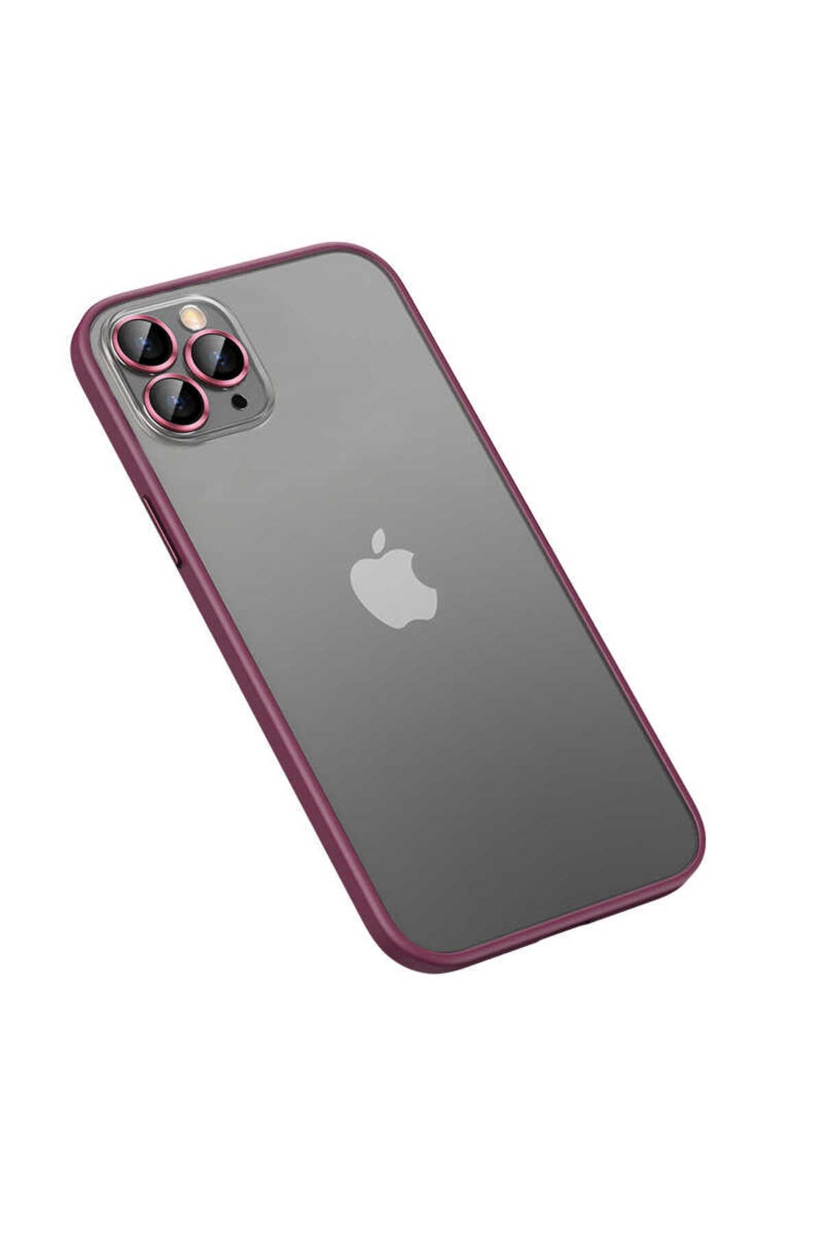 iPhone 13 Pro Max Uyumlu NVTH Retro Kılıf-Koyu Mor