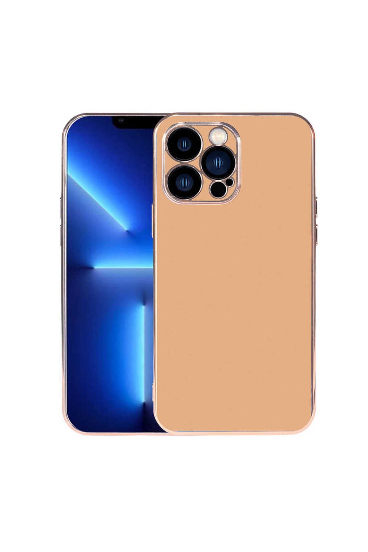 iPhone 13 Pro Max Uyumlu NVTH Viyana Kılıf-Gold