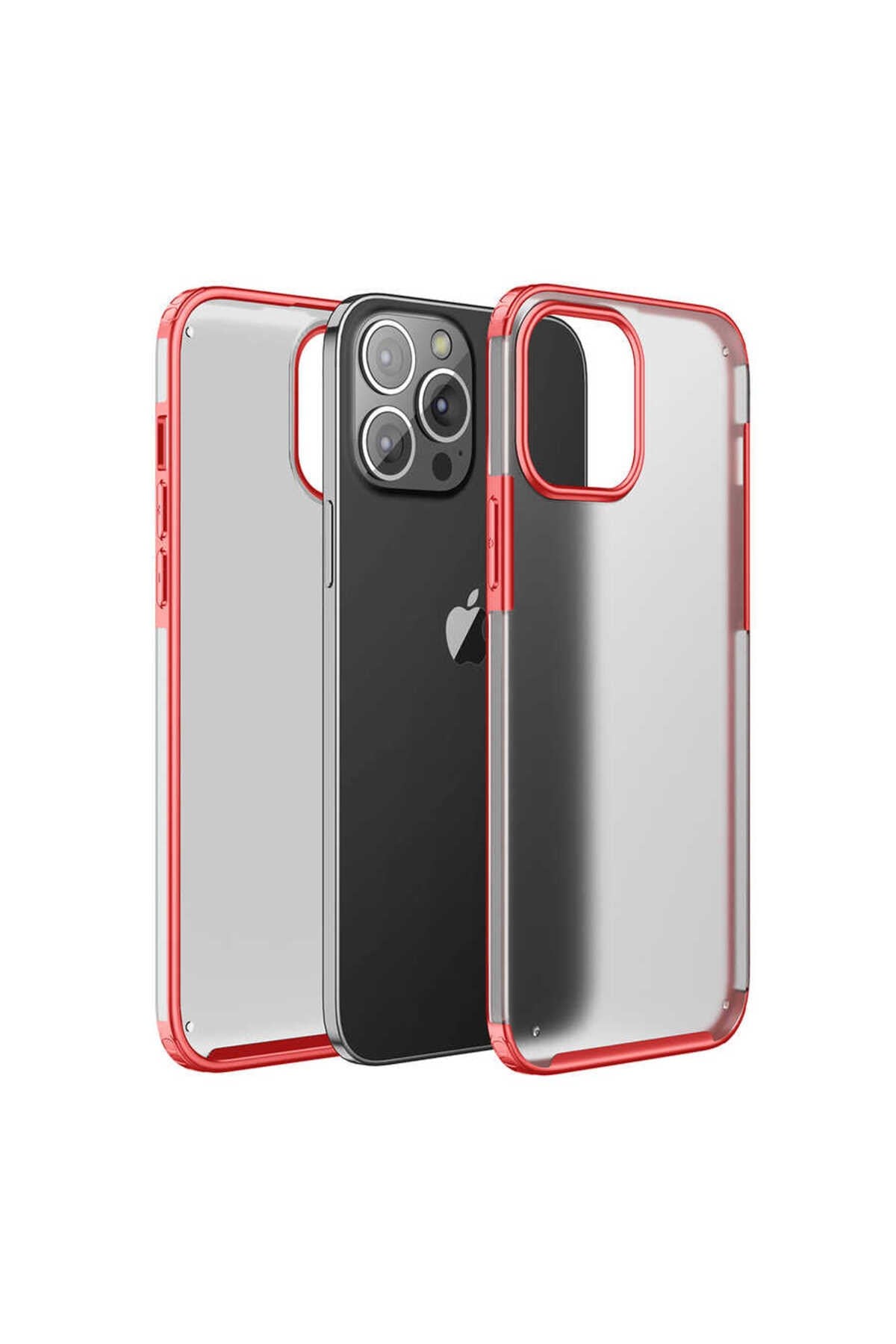iPhone 13 Pro Max Uyumlu NVTH Volks Kılıf-Kırmızı