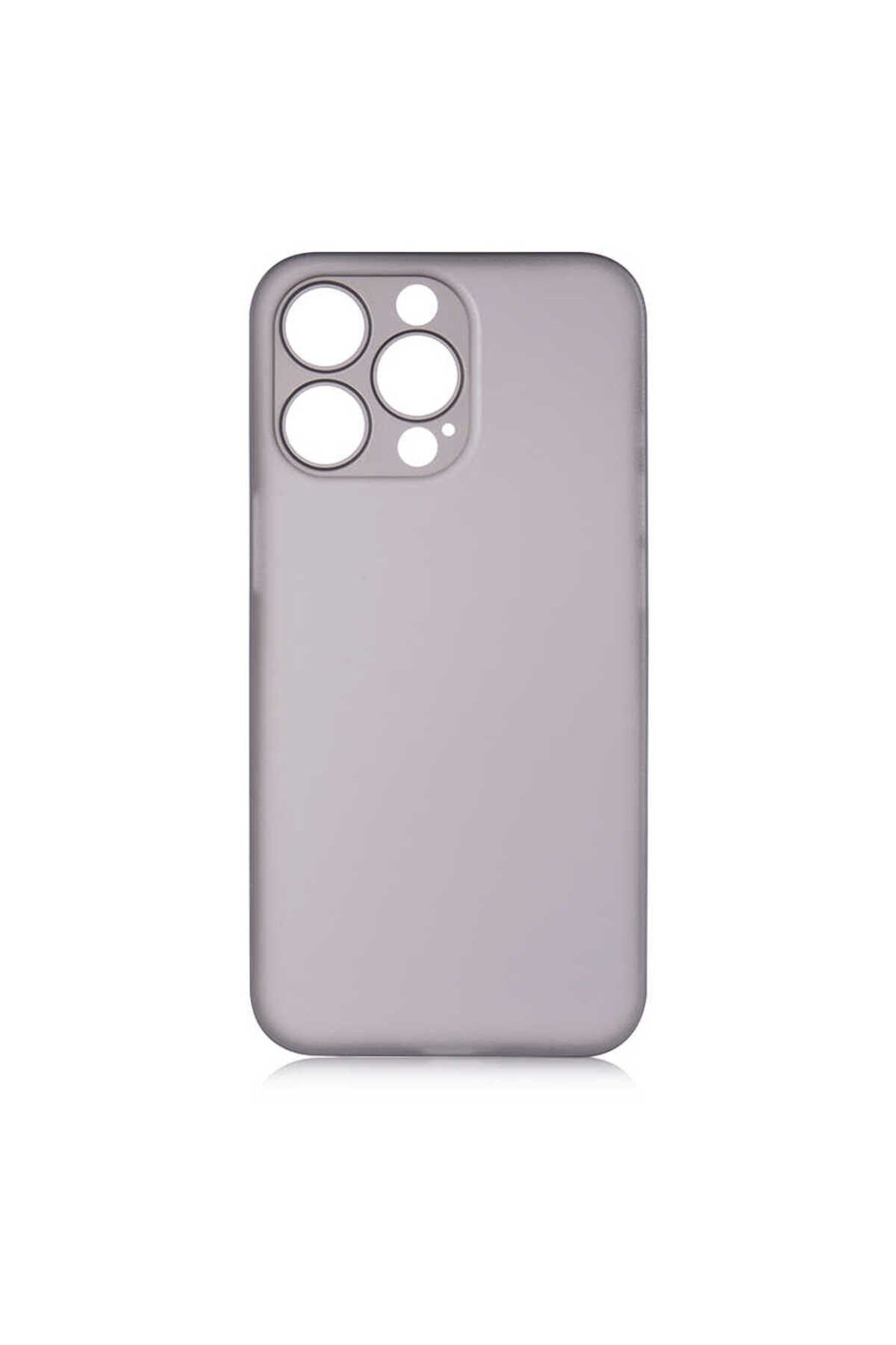 iPhone 13 Pro Uyumlu NVTH 1.Kalite PP Kılıf-Füme