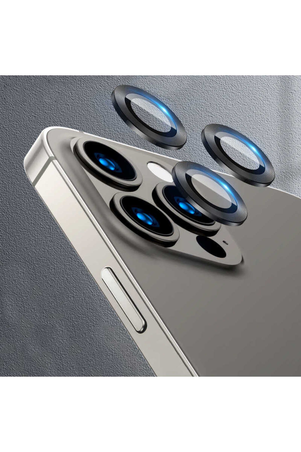 iPhone 13 Pro Uyumlu NVTH CL-04 Kamera Koruyucu-Siyah
