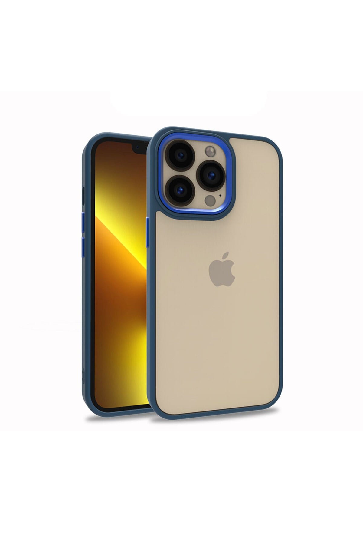 iPhone 13 Pro Uyumlu NVTH Flora Kılıf-Mavi