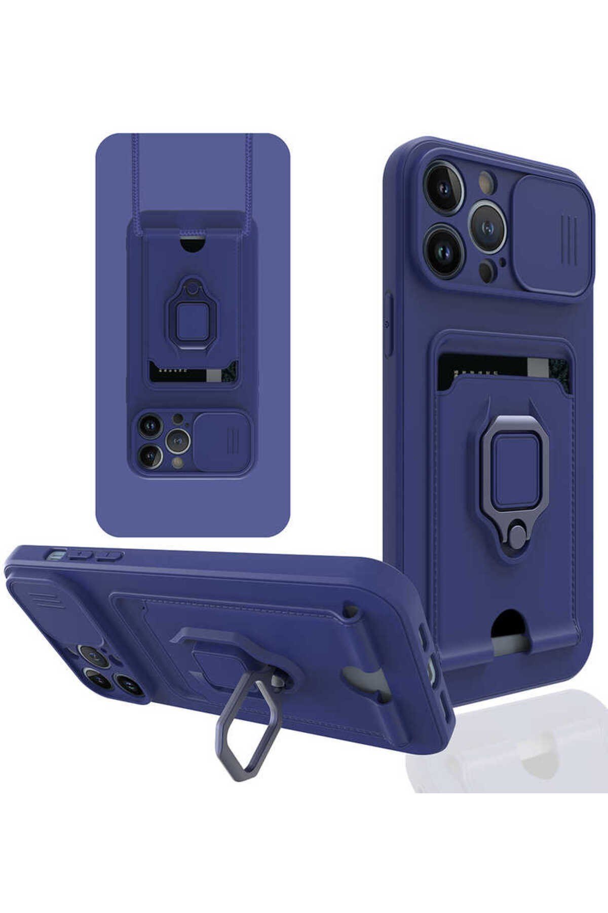 iPhone 13 Pro Uyumlu NVTH Pelit Kılıf-Lacivert