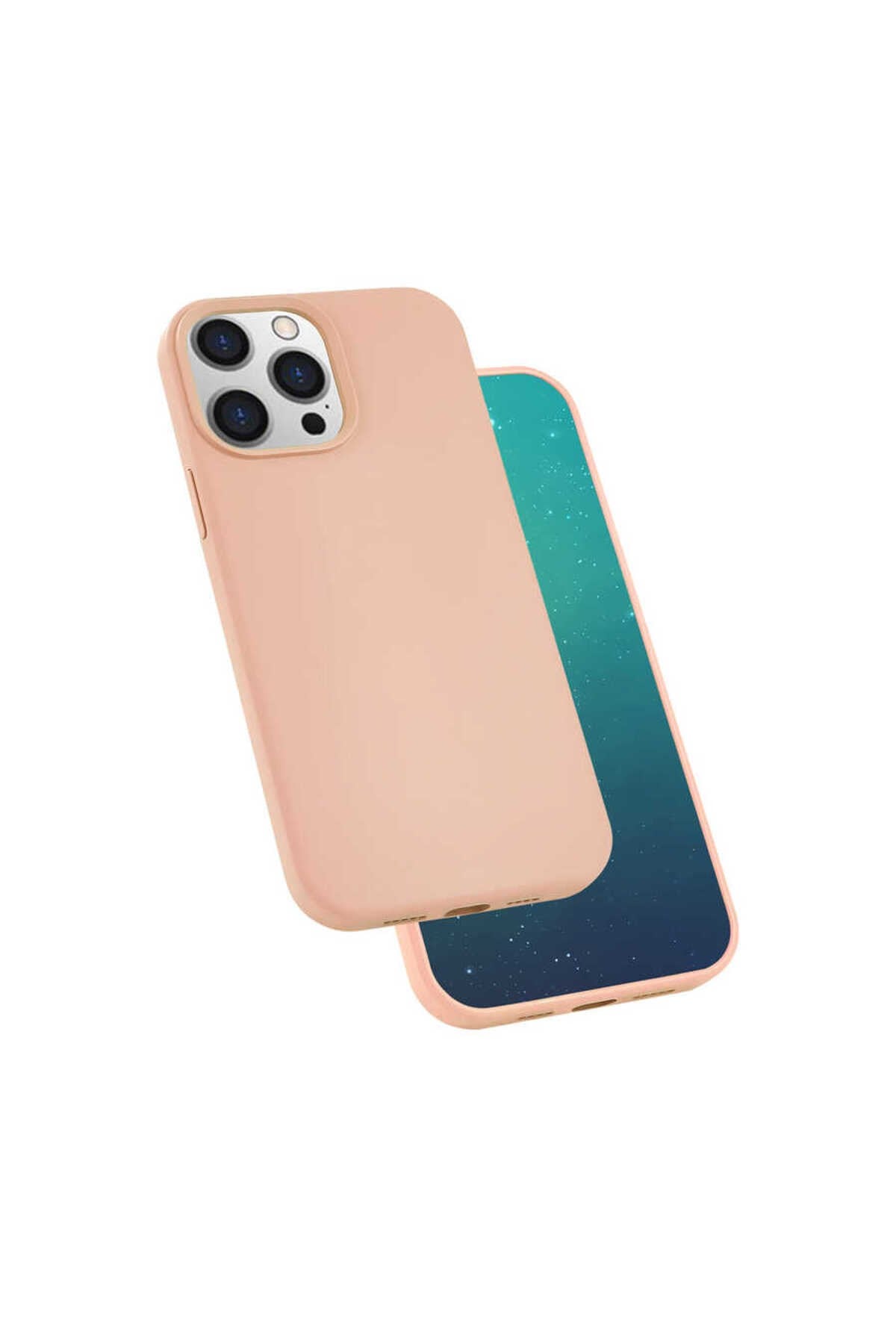 iPhone 13 Pro Uyumlu NVTH Silk Silikon-Pembe