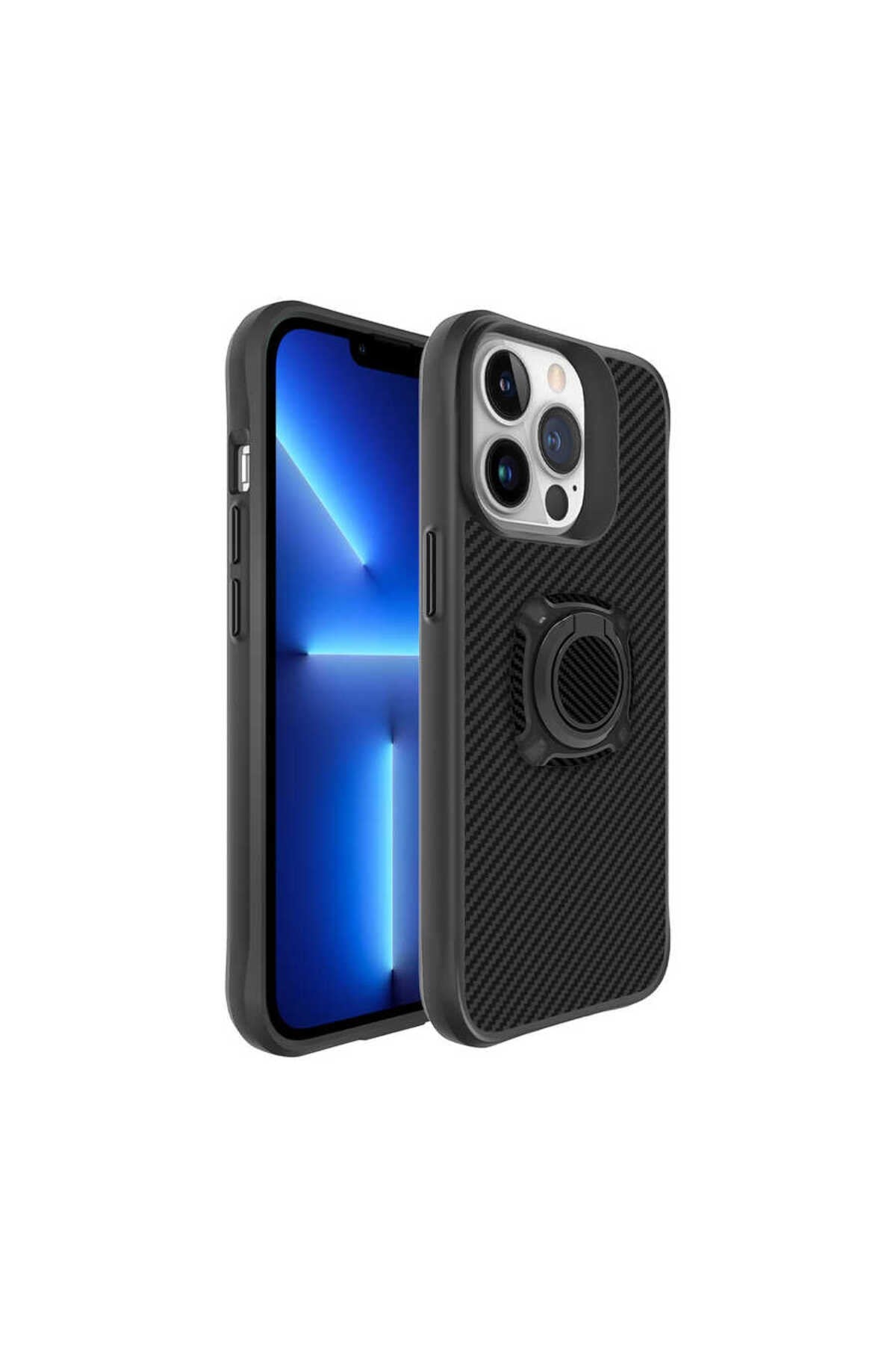 iPhone 13 Pro Uyumlu NVTH Timo Kılıf-Siyah