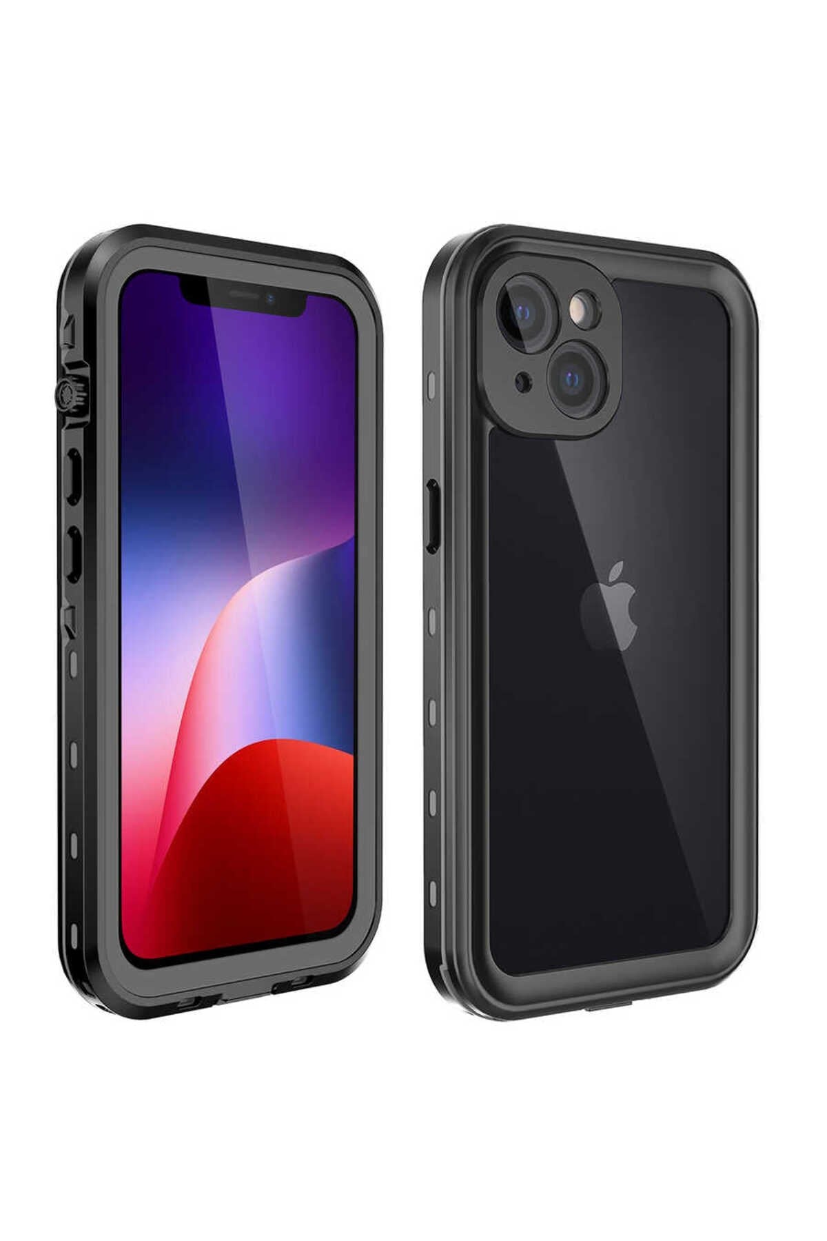 iPhone 13 Uyumlu NVTH 1-1 Su Geçirmez Kılıf-Siyah
