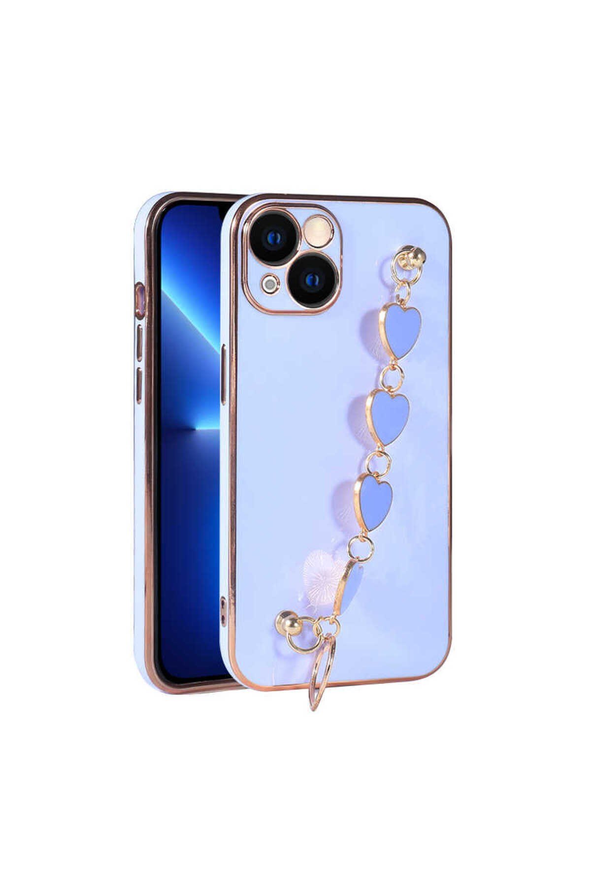 iPhone 13 Uyumlu NVTH Kalbim Kılıf-Lila