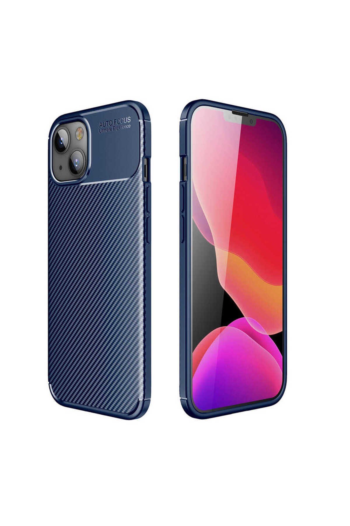 iPhone 13 Uyumlu NVTH Negro Silikon Kılıf-Lacivert