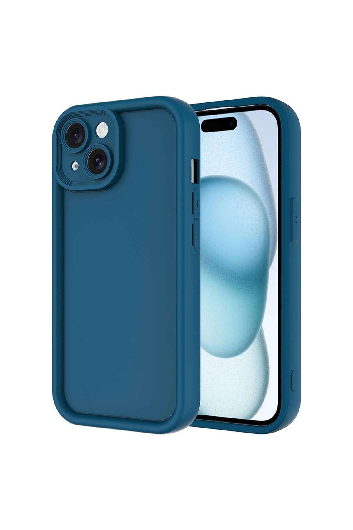 iPhone 14 Kılıf Kamera Korumalı NVTH Ananas Kapak - Koyu Yeşil