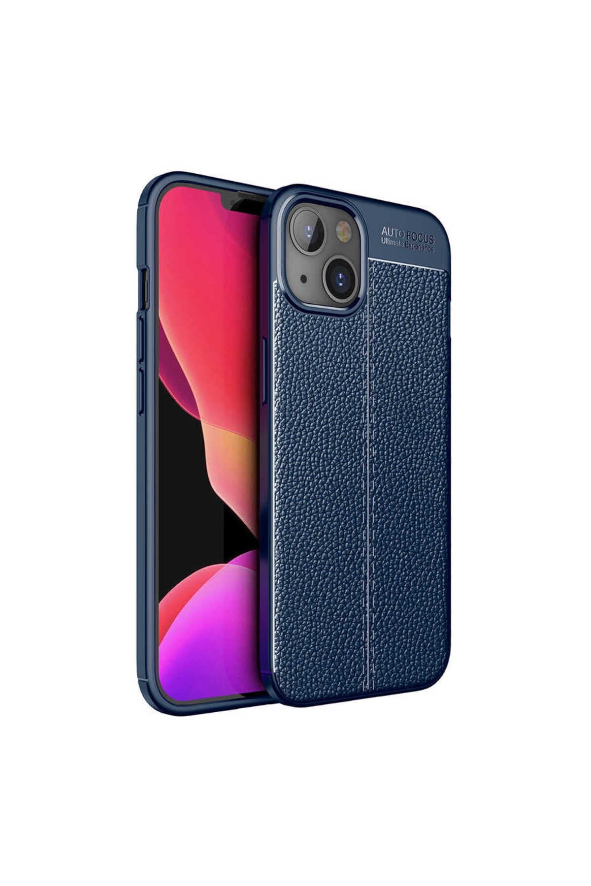 iPhone 14 Plus Uyumlu NVTH Niss Silikon Kılıf-Lacivert
