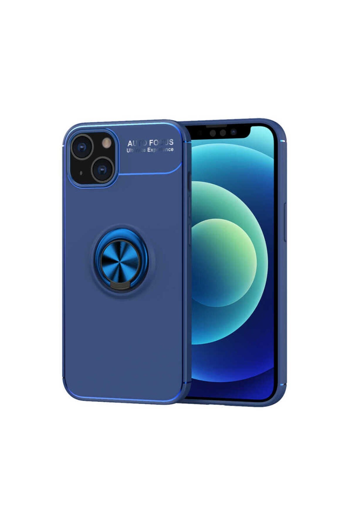 iPhone 14 Plus Uyumlu NVTH Ravel Silikon Kılıf-Mavi