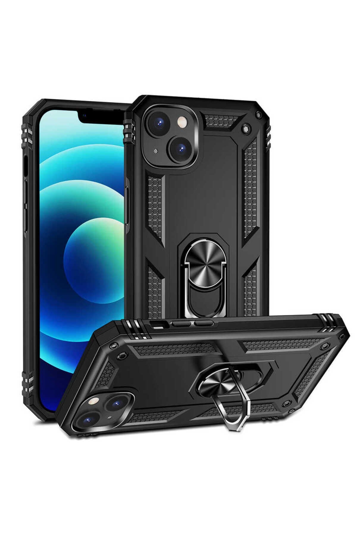iPhone 14 Plus Uyumlu NVTH Vega Kılıf-Siyah