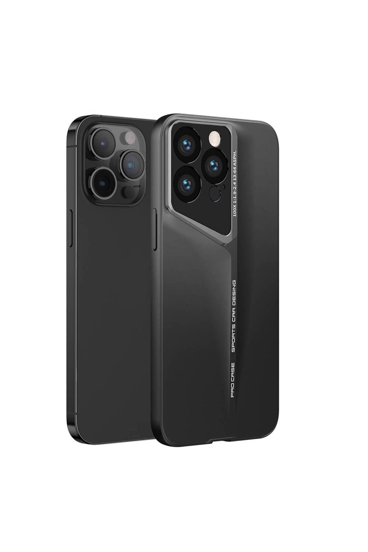 iPhone 14 Pro Max Kılıf Ultra İnce Kamera Korumalı Sert Rubber NVTH Procase Kapak-Siyah