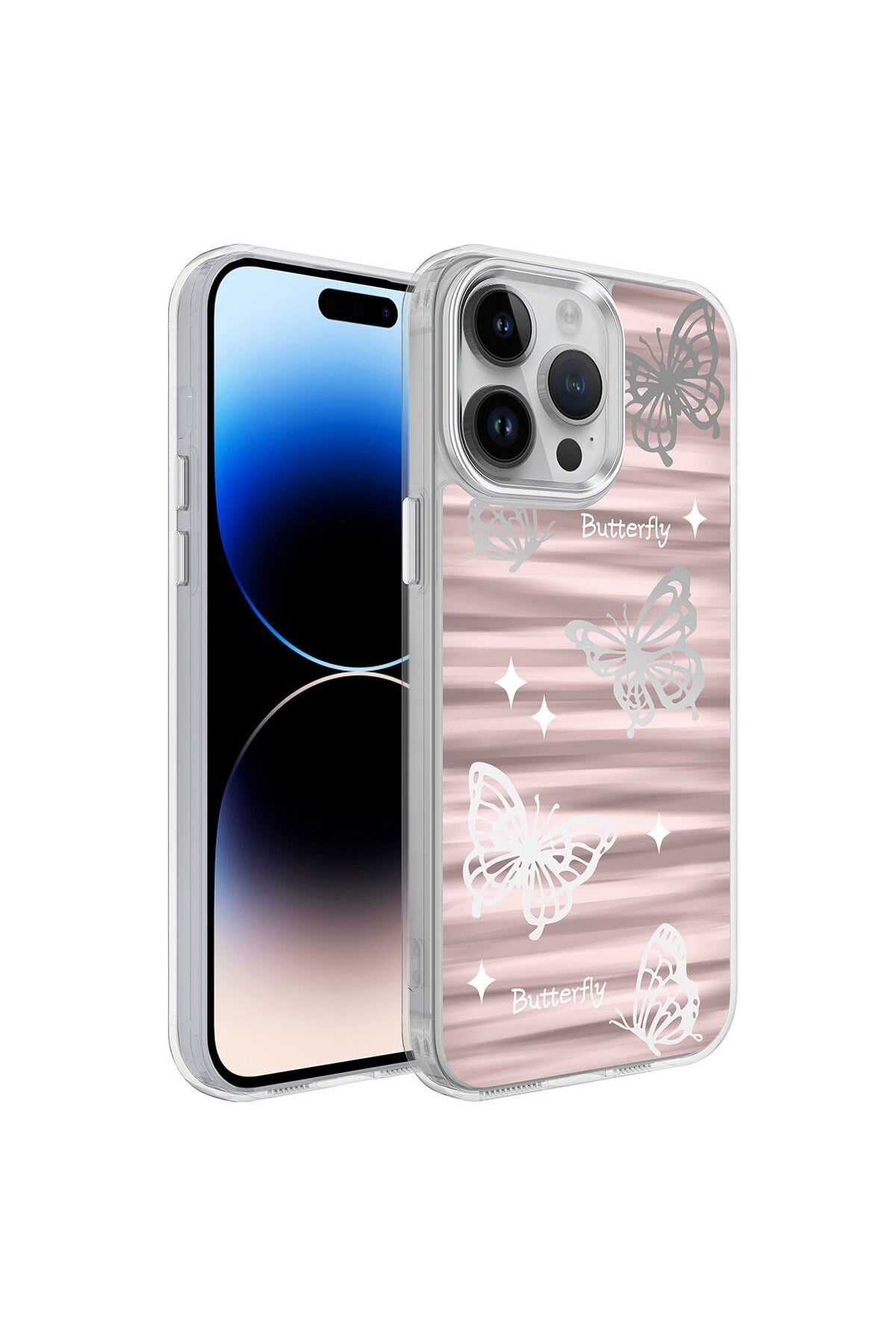 iPhone 14 Pro Max Uyumlu AiHTTgli Parlak Tasarımlı NVTH Mimbo Kılıf-NO5