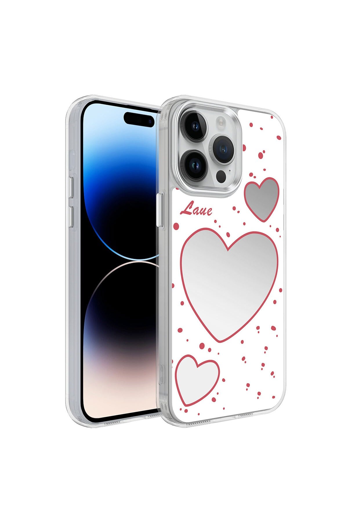iPhone 14 Pro Max Uyumlu AiHTTgli Parlak Tasarımlı NVTH Mimbo Kılıf-NO3
