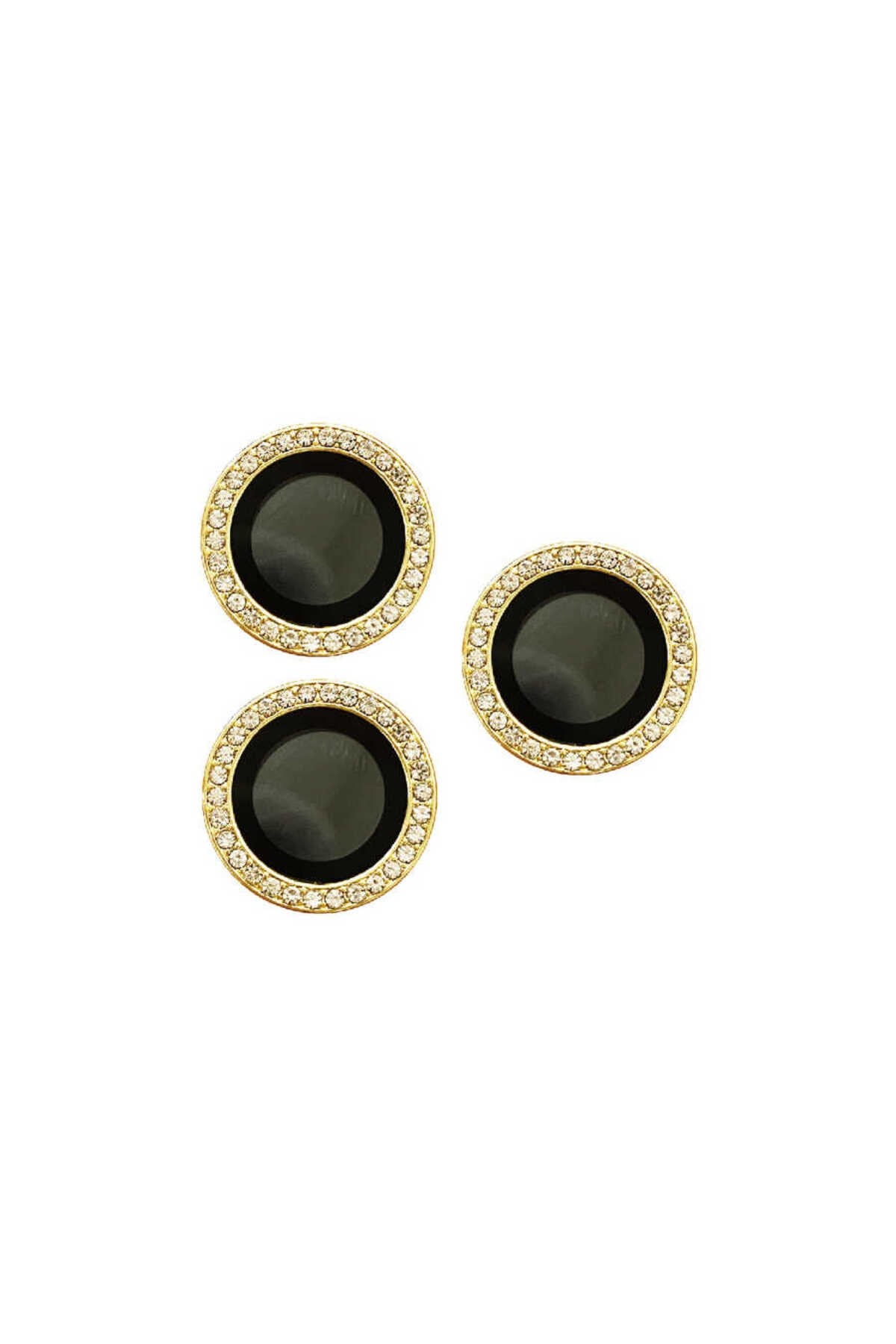 iPhone 14 Pro Max Uyumlu NVTH CL-06 Kamera Koruyucu-Gold