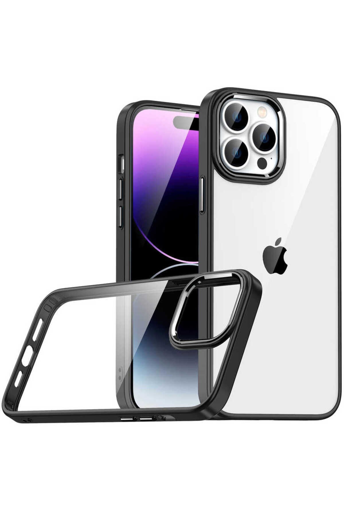 iPhone 14 Pro Max Uyumlu NVTH Flora Kılıf-Siyah