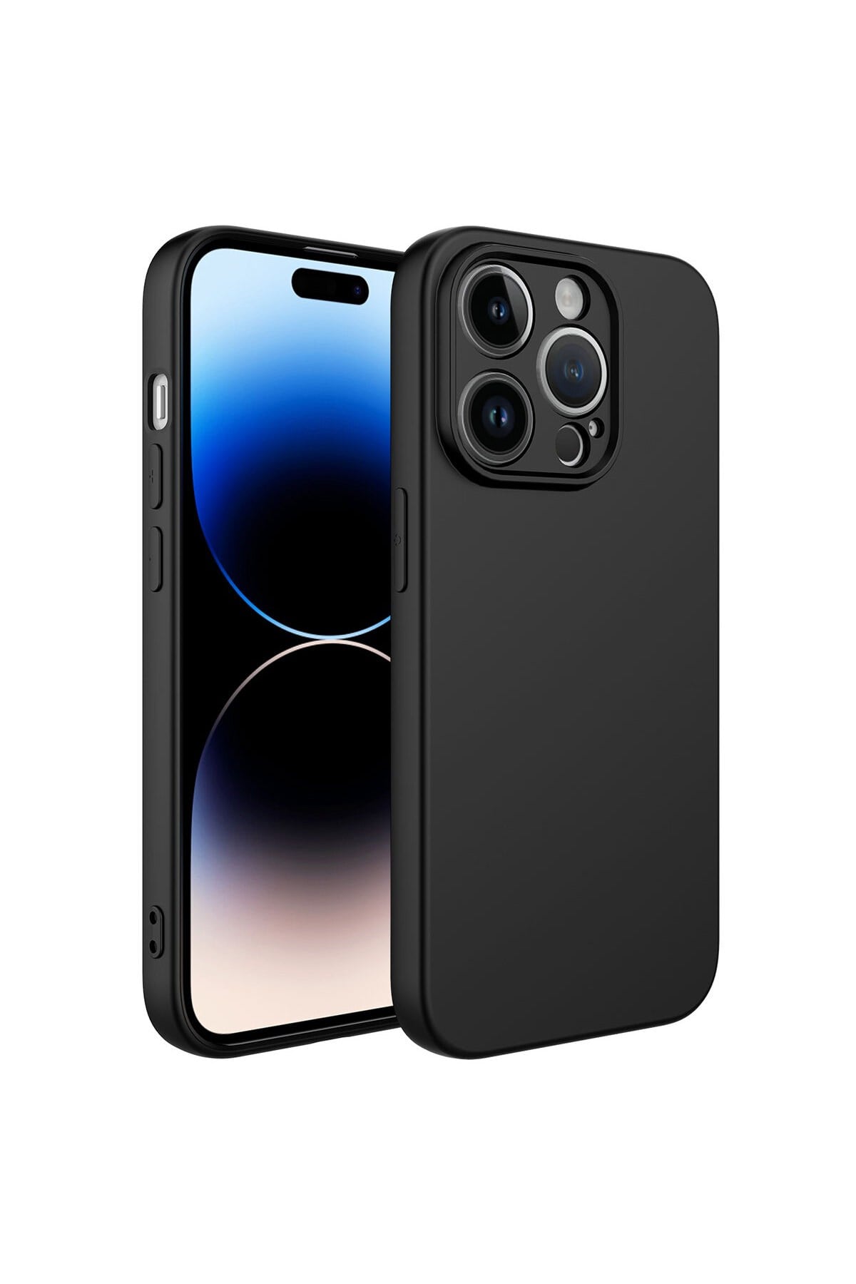 iPhone 14 Pro Uyumlu NVTH Kamera Korumalı Mara Lansman Kılıf-Siyah